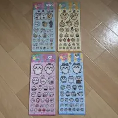 韓国限定 ちいかわ 5サイズステッカー ぷっくりシール 4枚セット 韓国