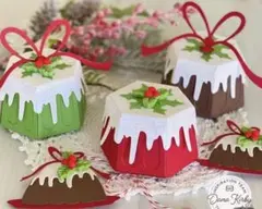 新品　クリスマスケーキ型立体　カッティングダイ