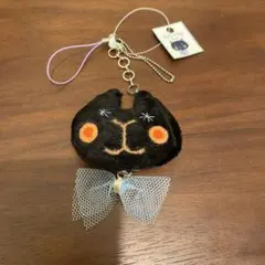 Bruno 黒猫 ぬいぐるみ ストラップ