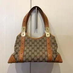 GUCCI グッチ GGキャンバス キャンバスハンドバッグ