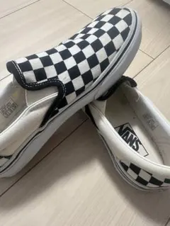 VANS チェッカーパターン スリッポン