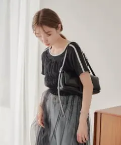 kastane 【前後2way】ラインTEE カットソー Tシャツ トップスのサムネイル