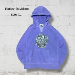 Harley-Davidson パーカー プルオーバーパープル紫70周年記念 Lのサムネイル