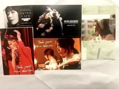 中森明菜 AKINA CAFE 飲食特典ポストカードと入場者特典ステッカー