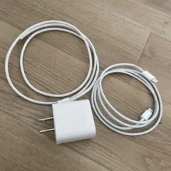 【新品未使用】20w 高速充電 電源アダプタ 1個 ケーブル2本セット