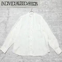 INDIVIDUALIZED　SHIRTS　リネン100％　白ホワイト　Ｌ　米国のサムネイル