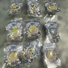 ミッキー ワールドサッカー 2002 ピンバッジ 9個セット