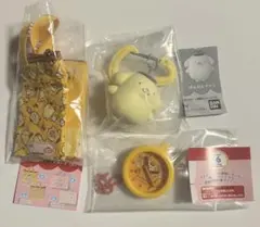 サンリオ　ポムポムプリン　カラフルカラビナマスコットチャーム等　ガチャ3点セット