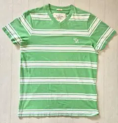 Abercrombie & Fitch Vネック Tシャツ グリーンのサムネイル