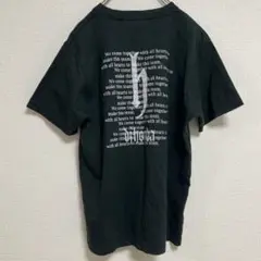 Y2K00s DJHONDA Tシャツ バックプリント フロントワンポイント刺繍