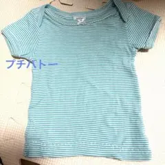 プチバトー PETIT BATEAU 半袖ボディ 6m/67cm ボーダー