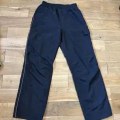 黒色サイドラインパンツ ゴムウエスト