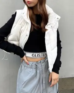 【新品未使用】イング　裾ロゴショート丈ニット