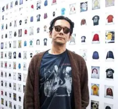 WACKO MARIA 刺繍ロゴ　モヘアカーディガン　M ブラウン