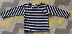 PLAY COMME des GARCONS KIDS ボーダーロングTシャツ