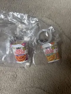 カップヌードル ミニチュア　めじるしアクセサリー　日清　2個セット