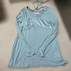 フェリシモ　 リボン付きロングスリーブTシャツMサイズのサムネイル