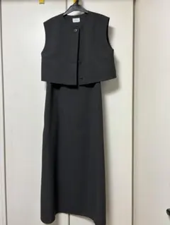 ジレ付ワンピース　green label relaxing