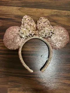 Disney ミニーカチューシャ スパンコール ピンク