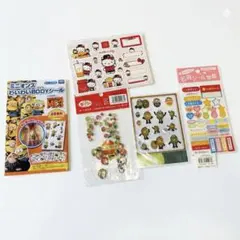 キャラクターシール　まとめ売り　キティ　ミニオンズ　アップル　名前シール
