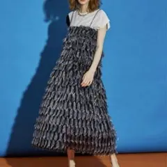 MAISON SPECIAL チェック柄 ティアード キャミワンピース - メルカリ