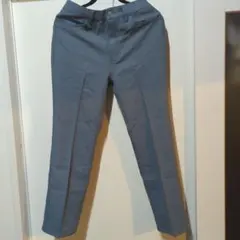 GU スリムフィット デニム調 スラックス S イージーパンツ