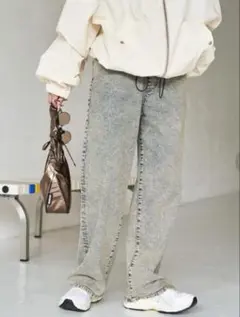 〖値下げ〗フリークスストア イージーデニム ワイドパンツ