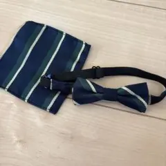ボウタイとポケットチーフセット