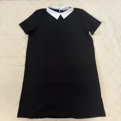 ZARA 襟付きワンピース ブラックのサムネイル