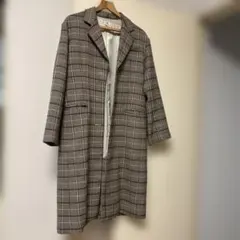 MOUSSY チェック柄 ロングコート