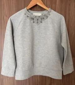 BEAUTY&YOUTH ビジュー付きグレースウェット