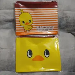 新品 チキンラーメン ひよこちゃん オリジナル クリアポーチ 2個セット
