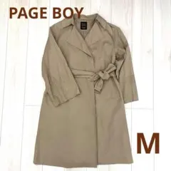 訳あり 【PAGEBOY】 ベージュ フレア袖 トレンチコート スプリングコート