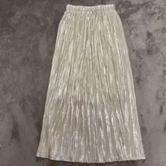 sakishima tokyo メタリック プリーツスカート ゴールドのサムネイル