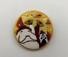 スタジオジブリ 千と千尋　刺繍デザイン　缶バッジ