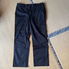 黒 ワークパンツ コットン混紡