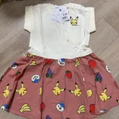モンポケ　ポッチャマ　ポケモン ピカチュウ 半袖ワンピース 95cm