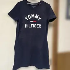 TOMMY HILFIGER ネイビー 半袖ワンピース M