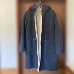 Samansa Mos2 フード付きロングコート M