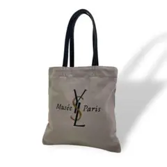 【限定】極美品 イヴサンローラン展 トートバッグ ハンドバッグ 刺繍 ロゴのサムネイル