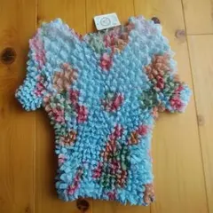 「新品」花柄 ポップコーン トップス 半袖