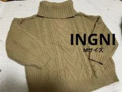 イング INGNI レディース ニット タートルネック ベージュ