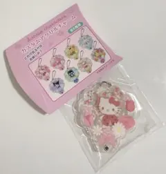サンリオ キティ ハローキティ カスタムアクリルチャーム フラワー