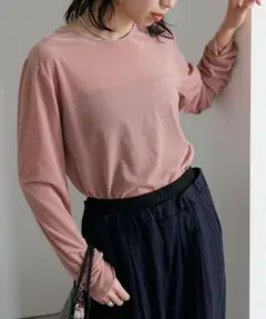 omekashi ピンクベロアトップス