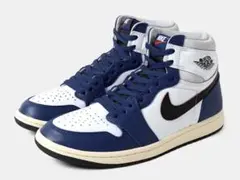 NIKE Air Jordan 1 ネイビー/ホワイト ハイカットスニーカー