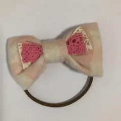 リボン ヘアゴム ハンドメイド