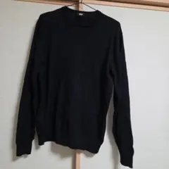 UNIQLO ブラック Vネック ニット L