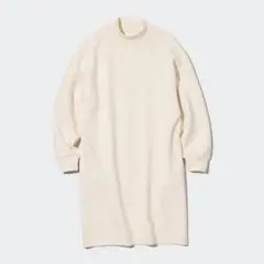 UNIQLO ドライスウェットコクーンワンピース ホワイト S