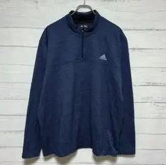 adidas golf ゴルフウェア メンズ XL ハーフジップ プルオーバー