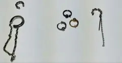 イヤーカフ　アクセサリー　ブラック　シルバー　ゴールド　まとめ売り